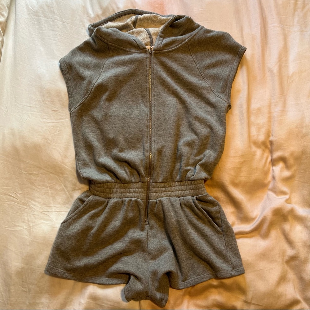 Spiritual Gangster Gray Jumpsuit Romper